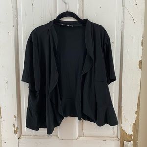 Danny and Nicole Short Black Shrug Jacket